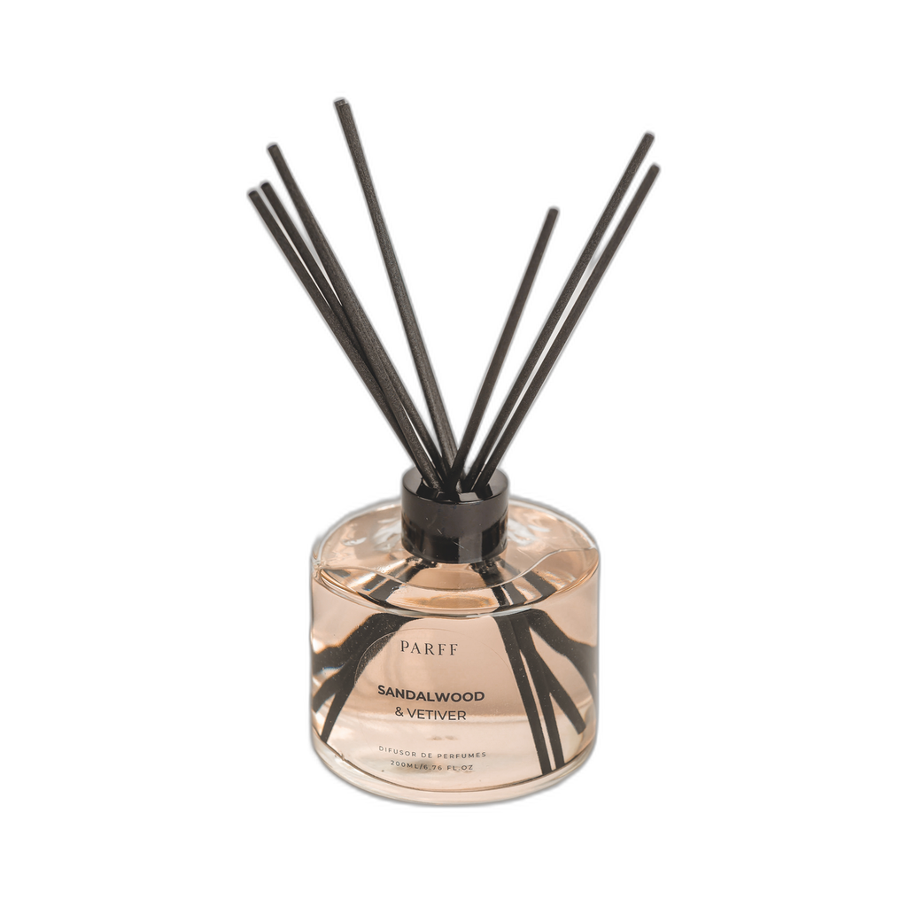 DIFUSOR DE VARETAS SÂNDALO E VETIVER 200ML 