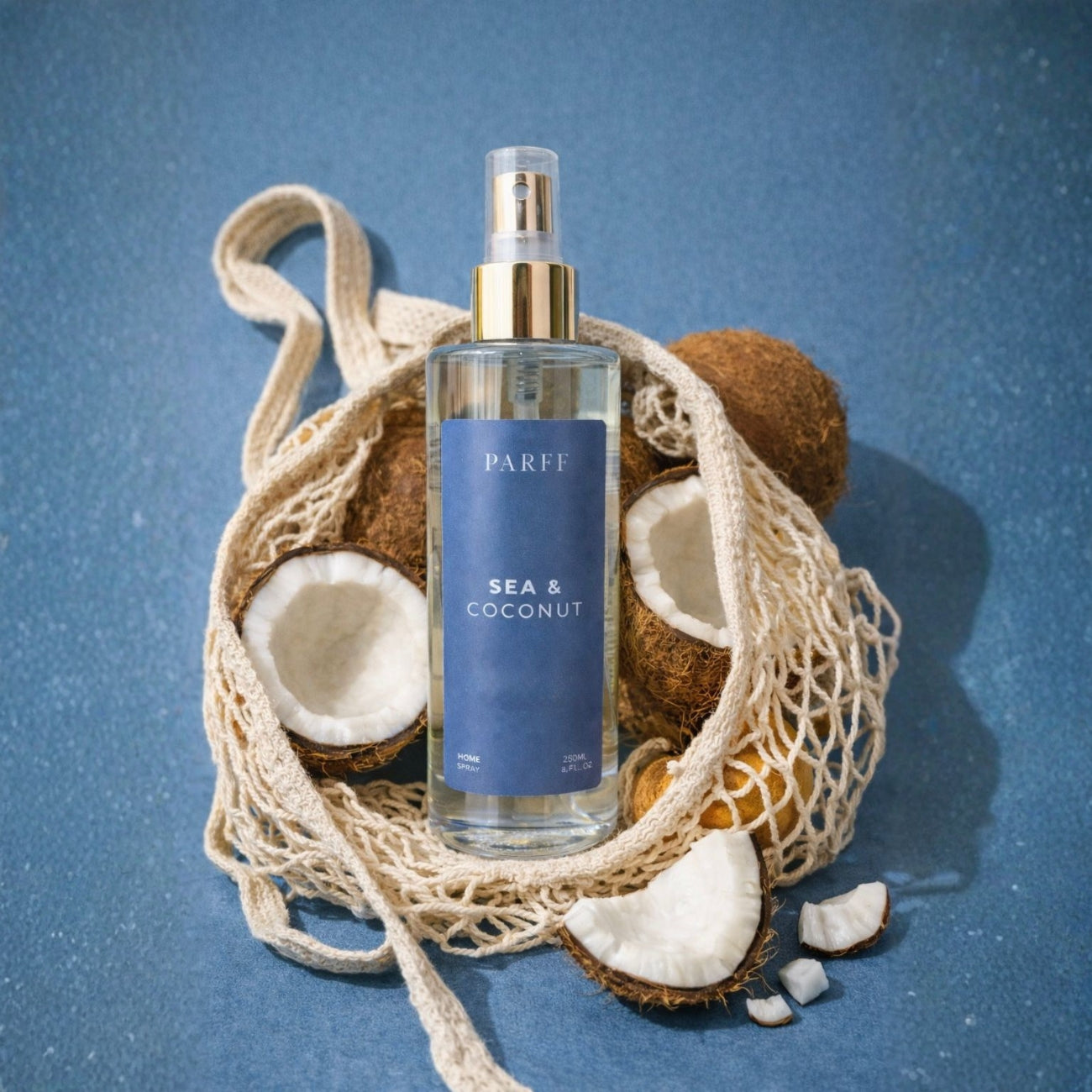 Spray para a casa com aroma a mar e coco, 250ml 