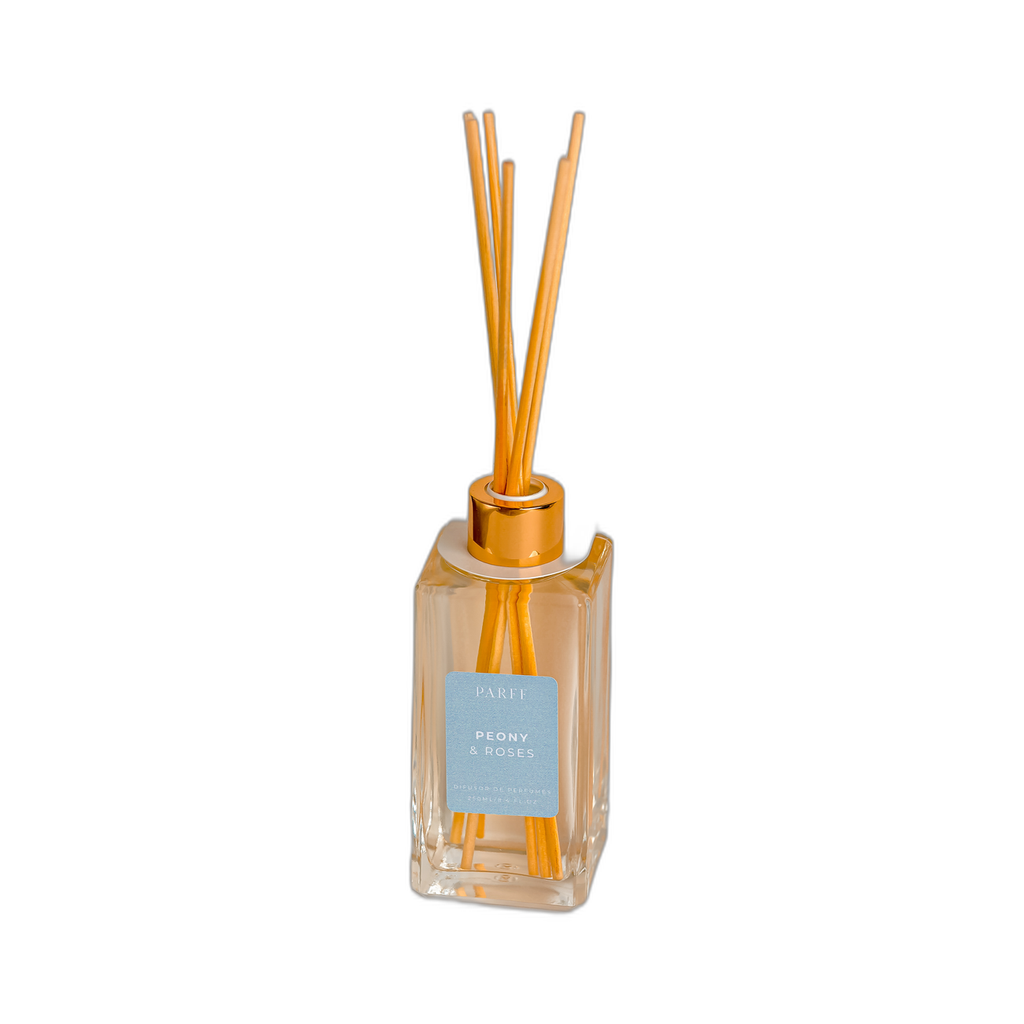 DIFUSOR DE VARETAS PEÓNIA E ROSAS 250ML 