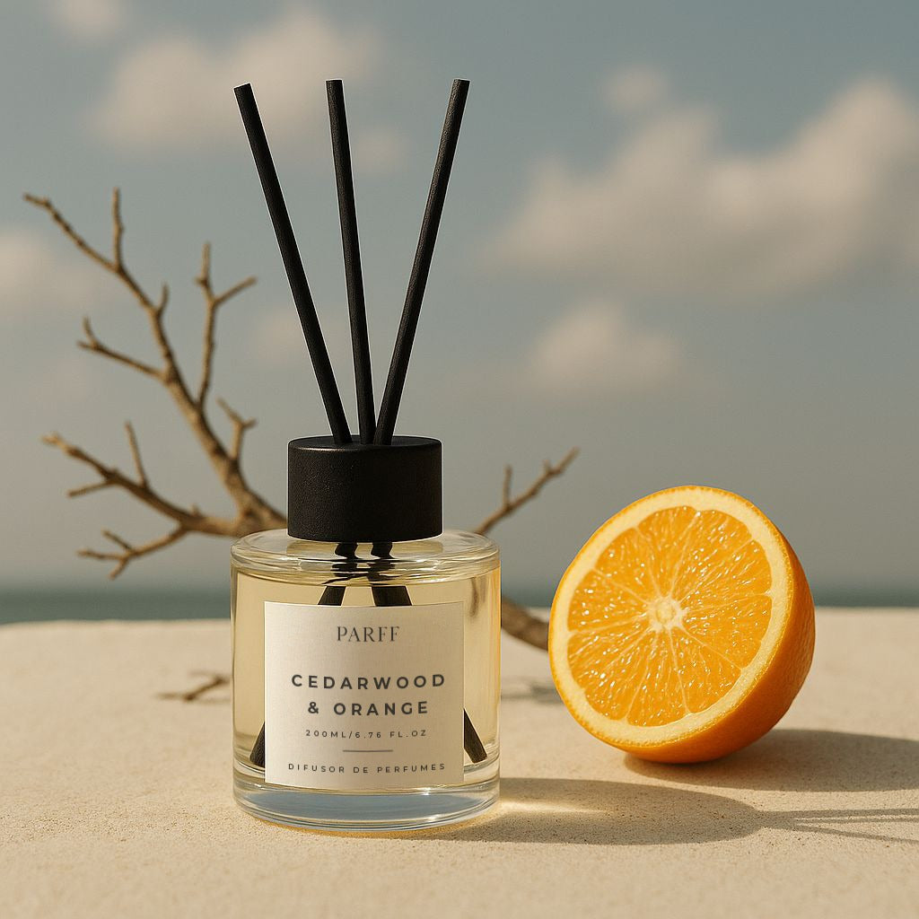 DIFUSOR DE VARETAS CEDRO E LARANJA 200ML 