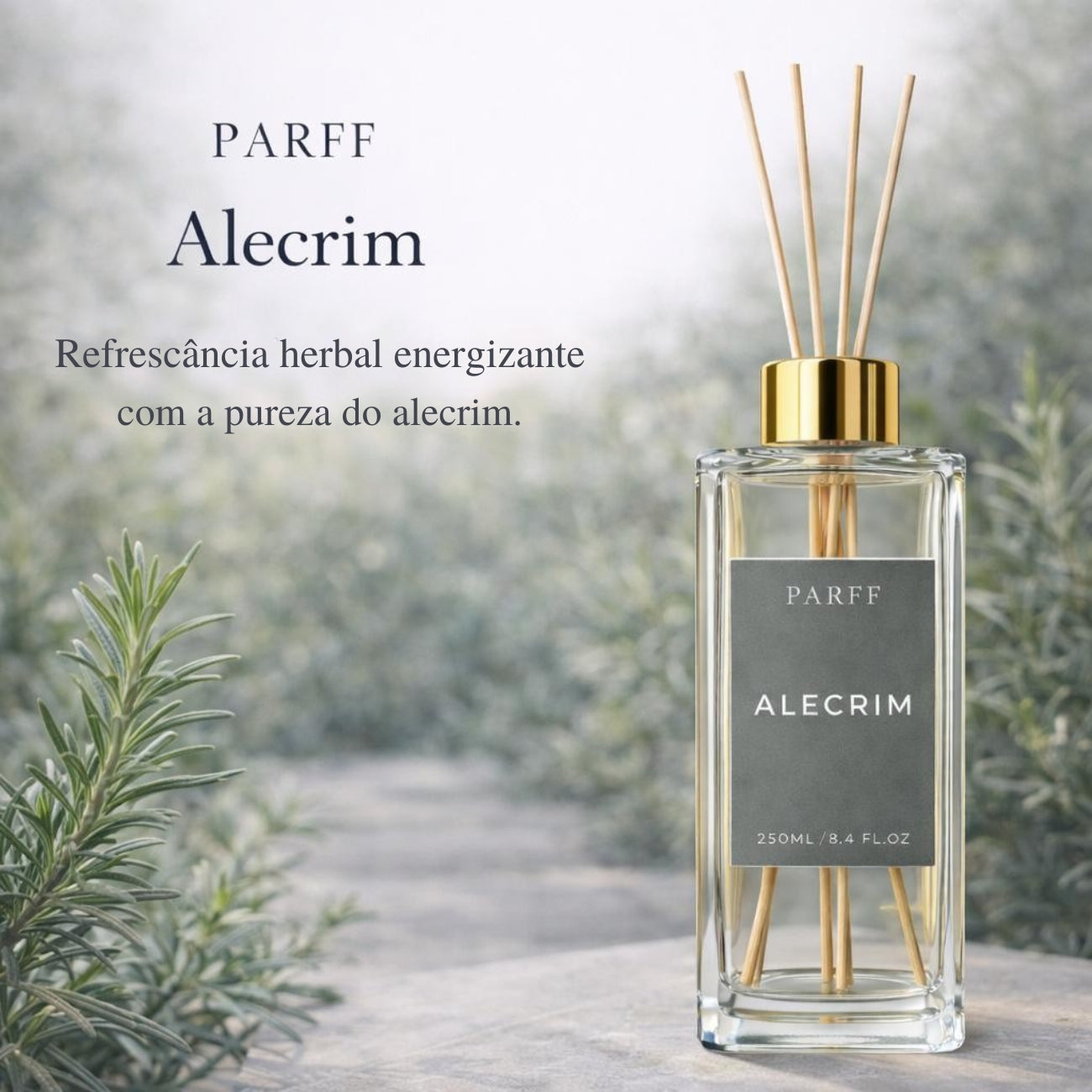 DIFUSOR DE VARETAS ALECRIM 250ML 