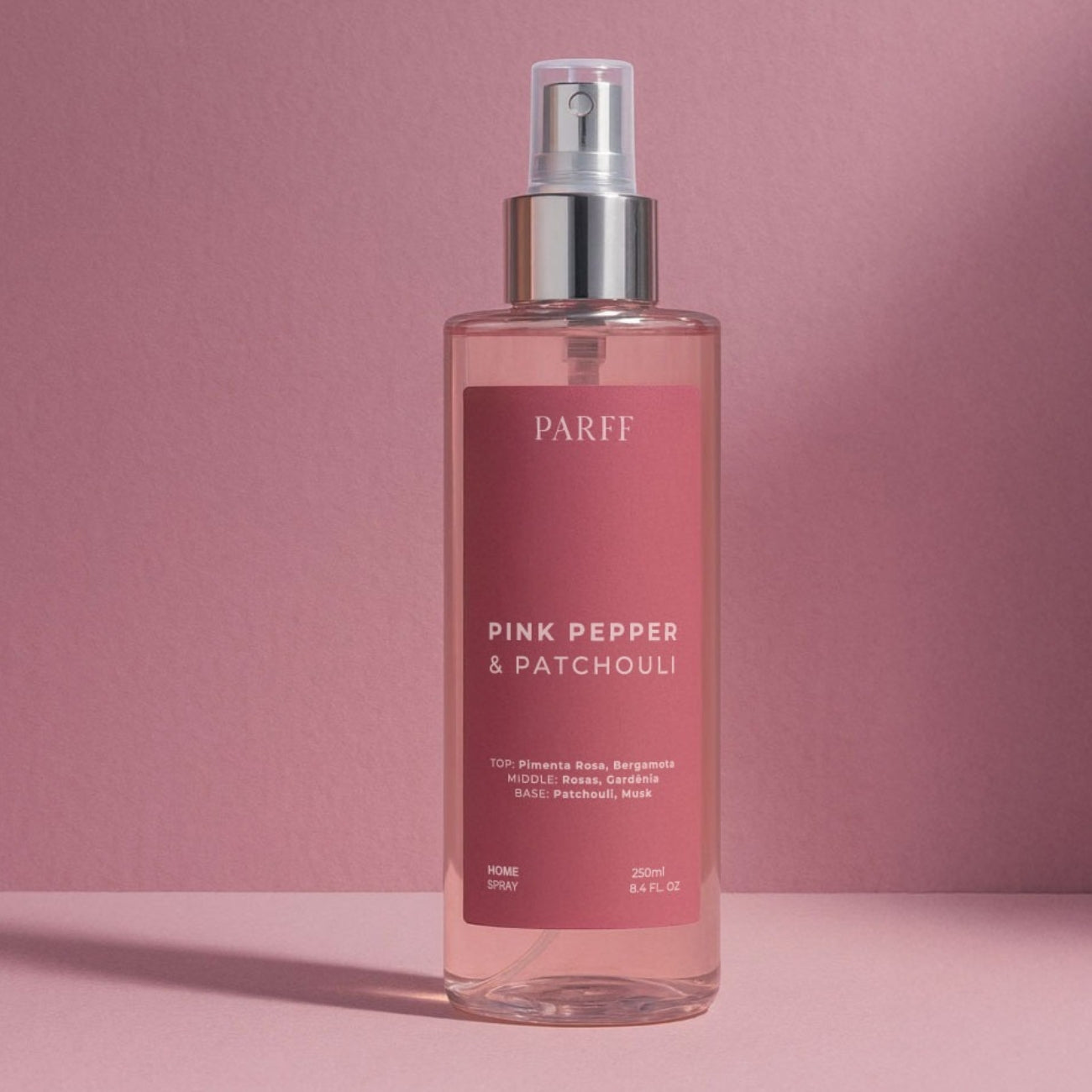 Spray para a casa com pimenta rosa e patchuli 250ml 