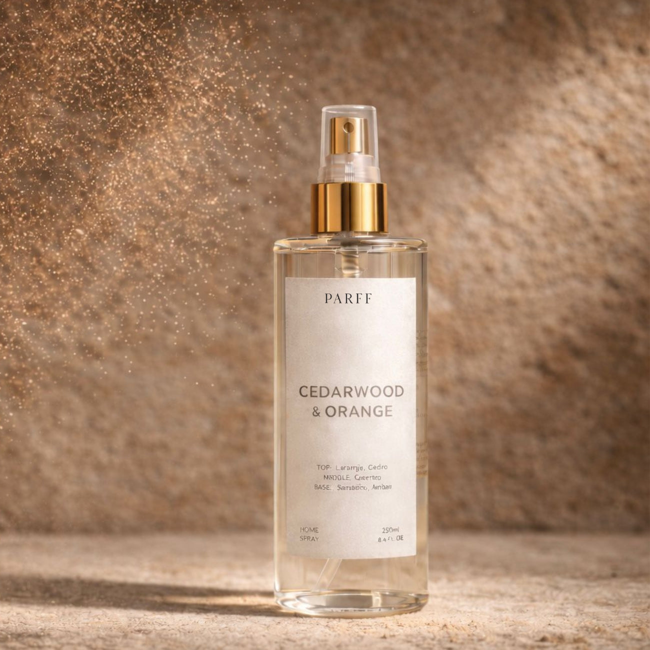 Spray para a casa com aroma a cedro e laranja, 250ml 