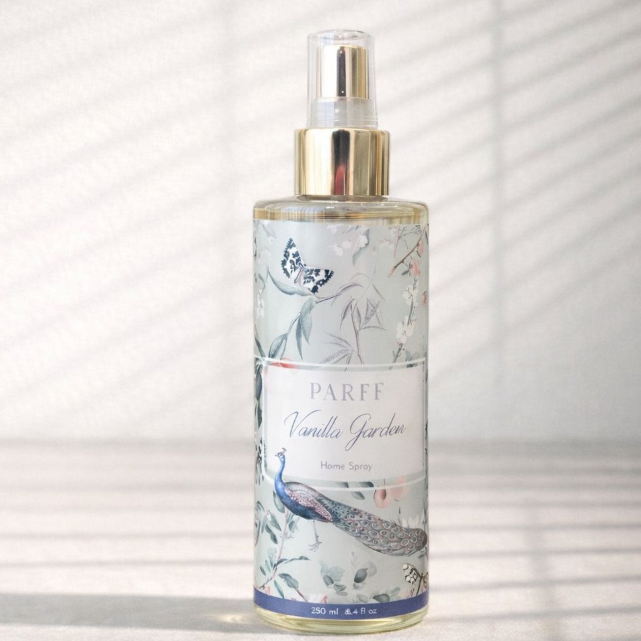 Spray para casa com aroma a baunilha e jardim, 250ml 