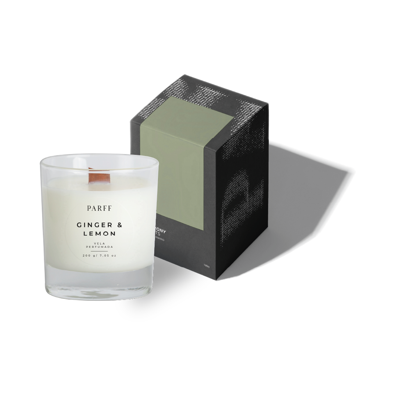 VELA PERFUMADA GENGIBRE E LIMÃO 200G 