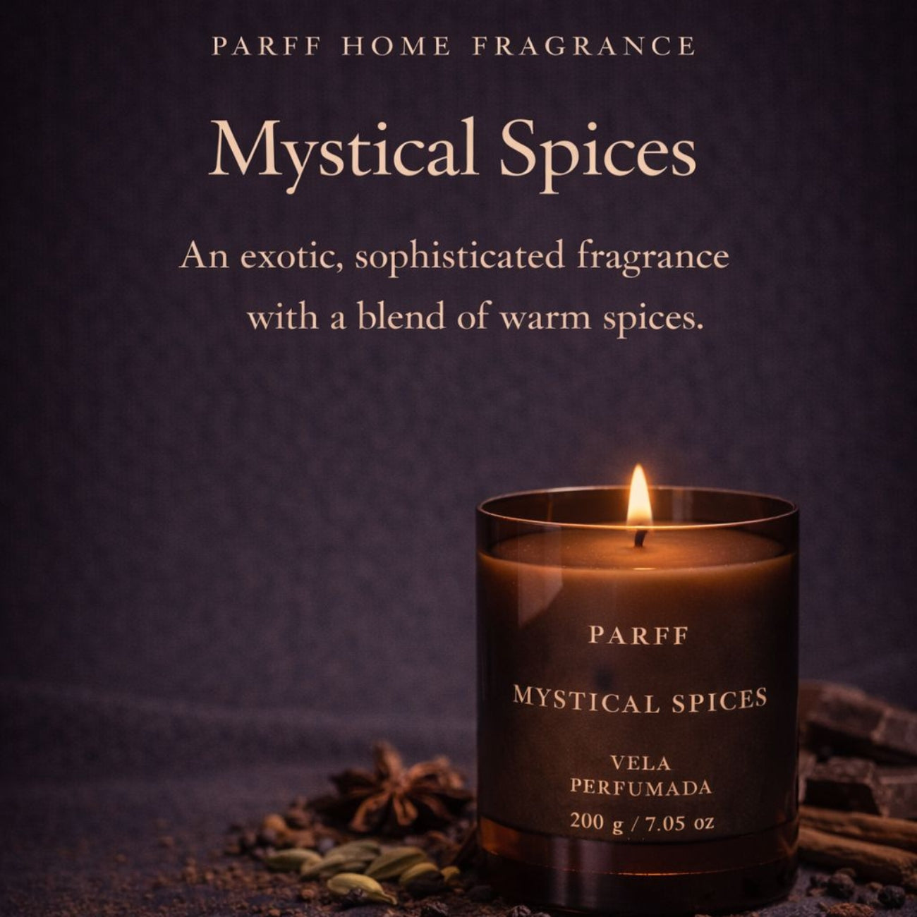VELA PERFUMADA ESPECIARIA MÍSTICA 200G 