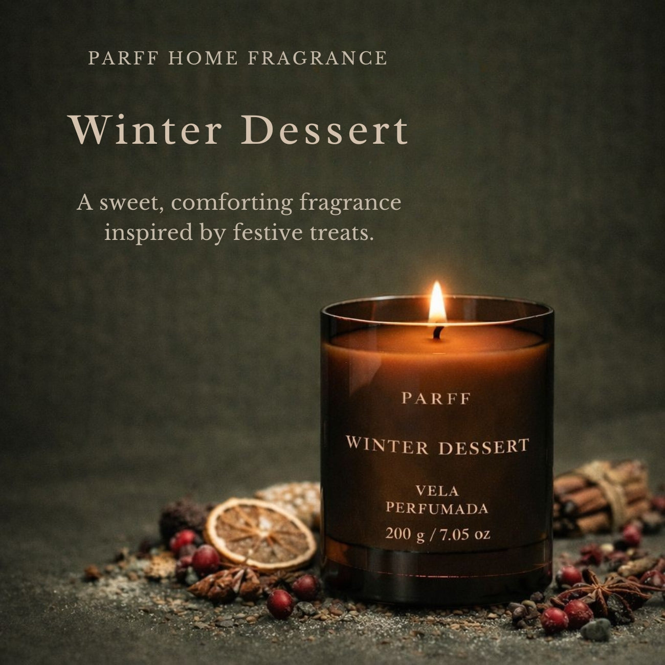 SOBREMESA DE INVERNO VELA PERFUMADA 200G 