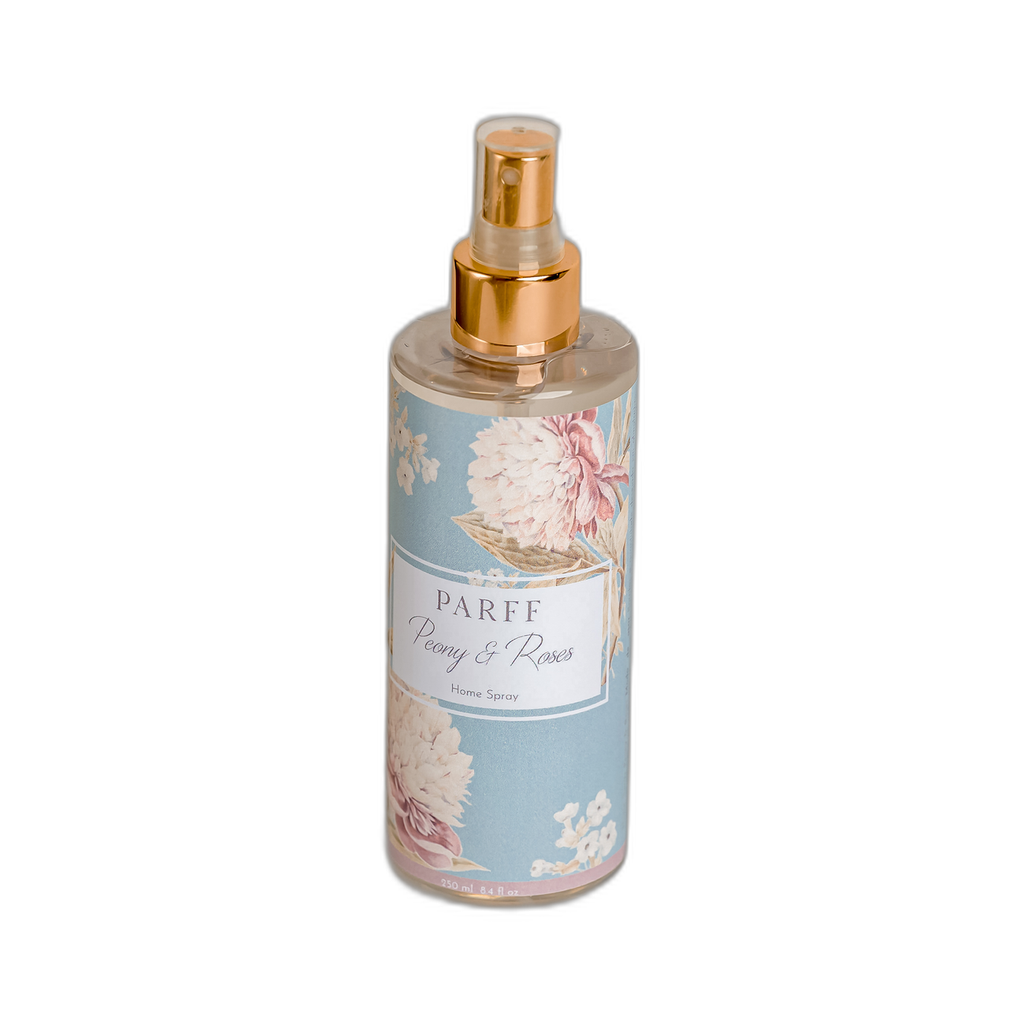 Spray para a casa com aroma a peónia e rosas, 250ml 